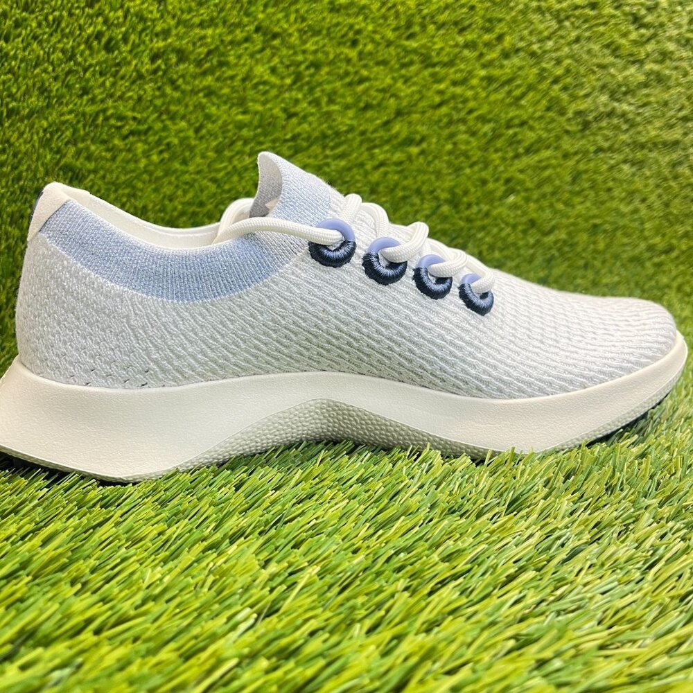 allbirds Men's Light Blue and White Tree Runners Sneakers - Picture 4 of 11